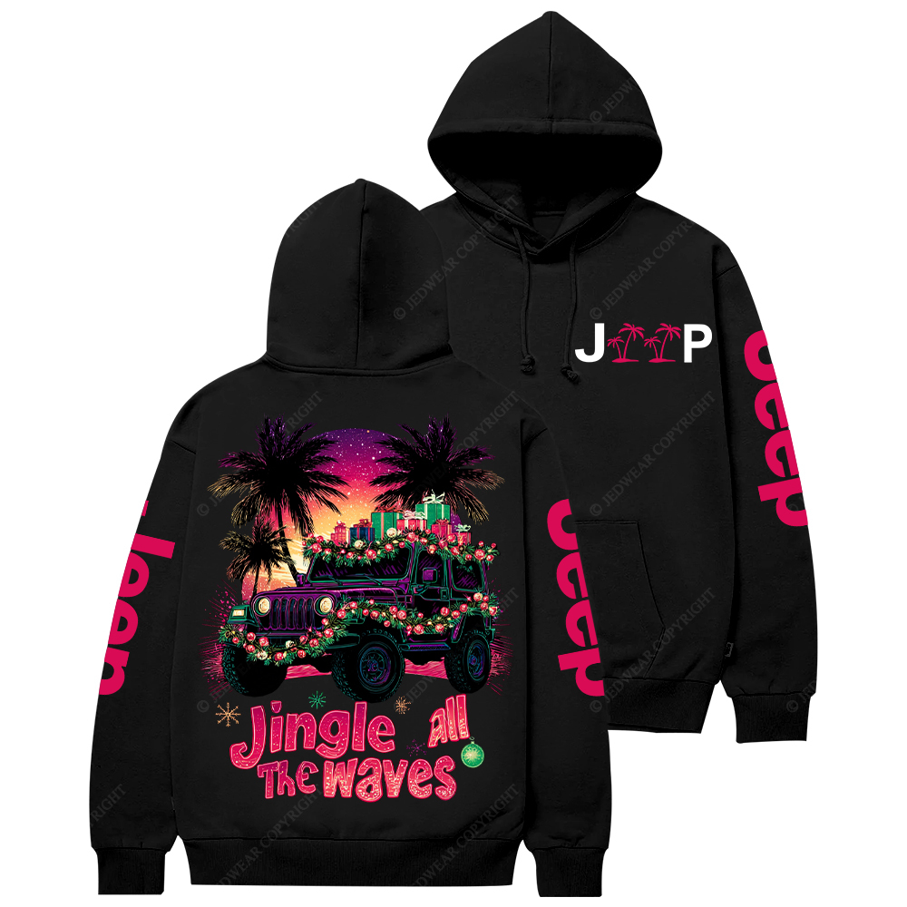 Jingle All the Waves Jp Casual Hoodie
