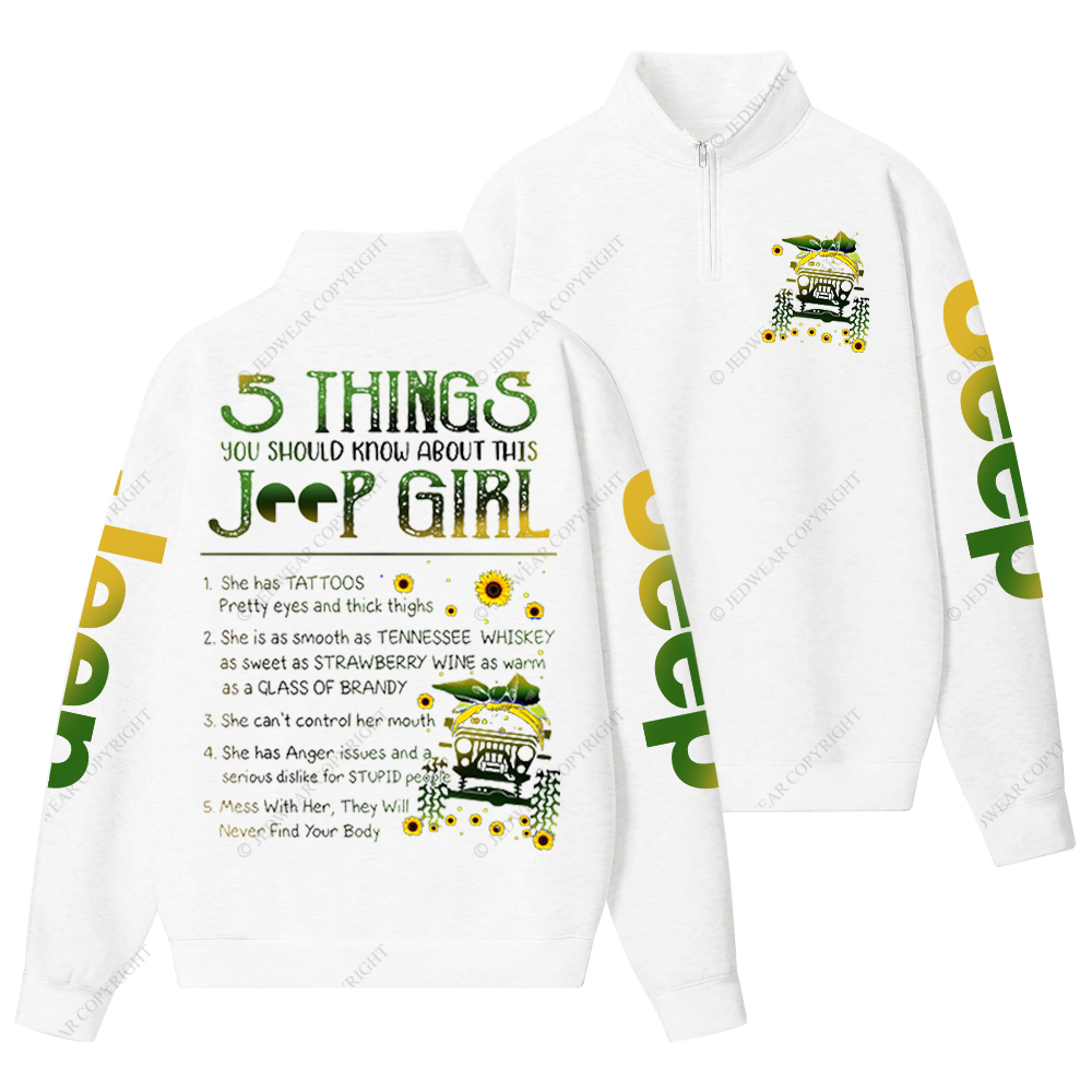 5 Things You Should Know About This Girl Jp Half-Zip Jacket Sweatshirt