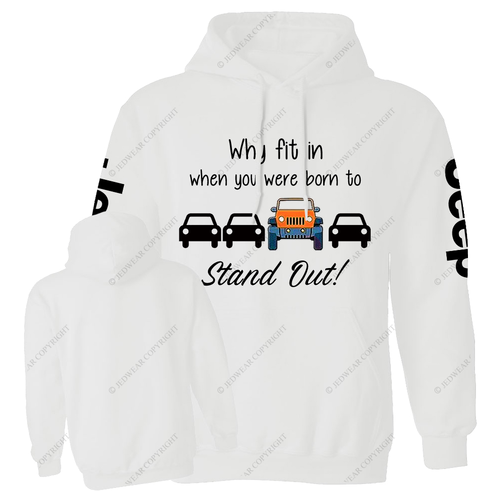 Orange Wrangler Why Fit In When You Were Born To Stand Out Jp Casual Hoodie