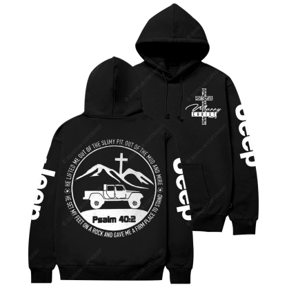 Merry Christmas Religion The Lifted Me Out Of The Slimy Pit Psalm 40:2 Jp Casual Hoodie