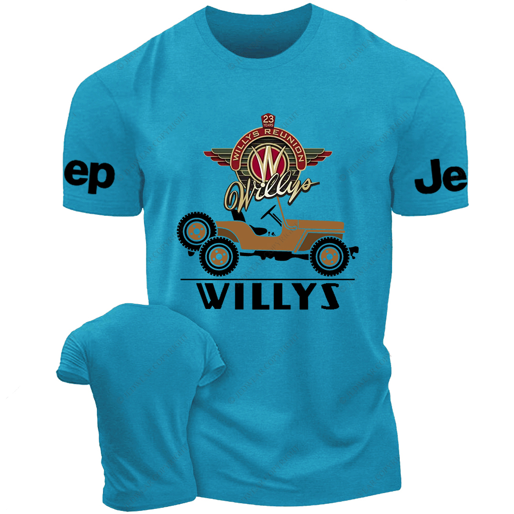 Army Military Vehicle Truck Brown Willys Jp T-Shirt