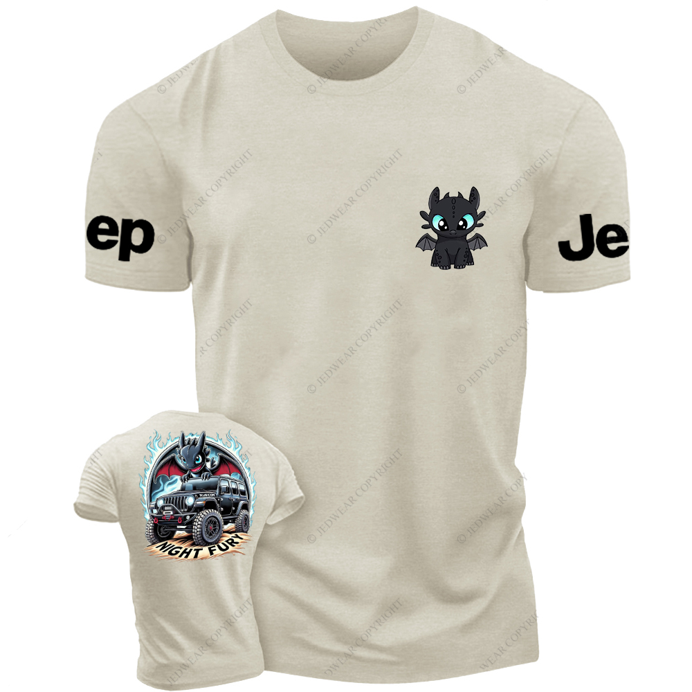 Night Fury Halloween A Little Bat Is Driving Rubicon Jp T-Shirt