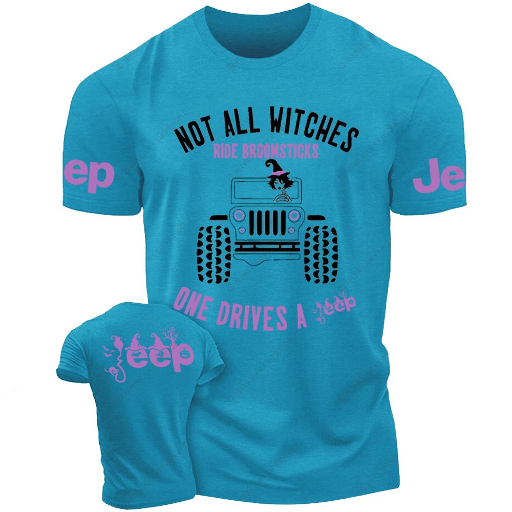 Halloween Not All Witches Ride Broomsticks One Drive A Car Jp T-Shirt