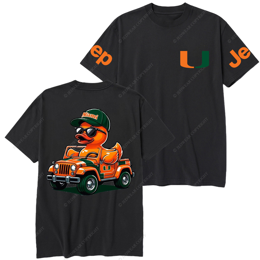 University of Miami Duck  Jp T-Shirt
