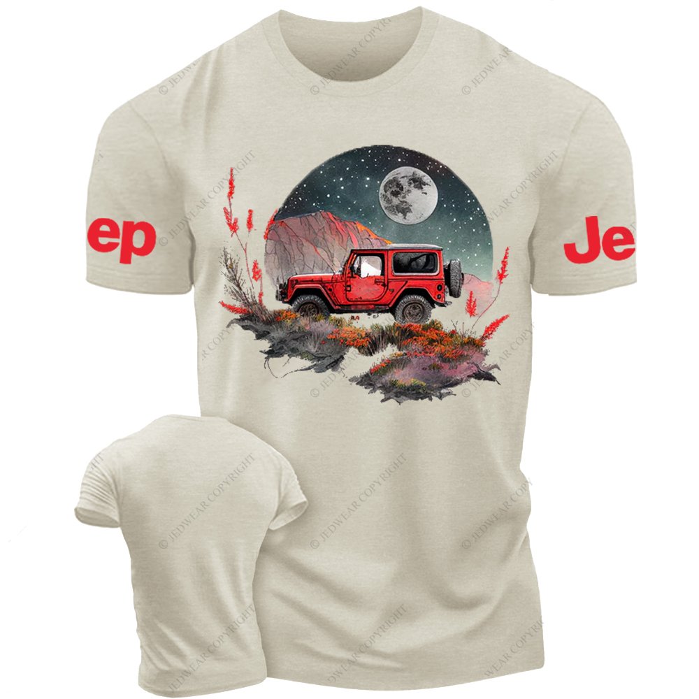 Red Car Full Moon Jp T-Shirt