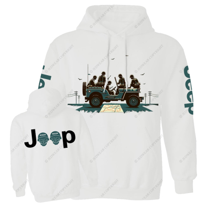 Retro Military Soldiers Jp Casual Hoodie
