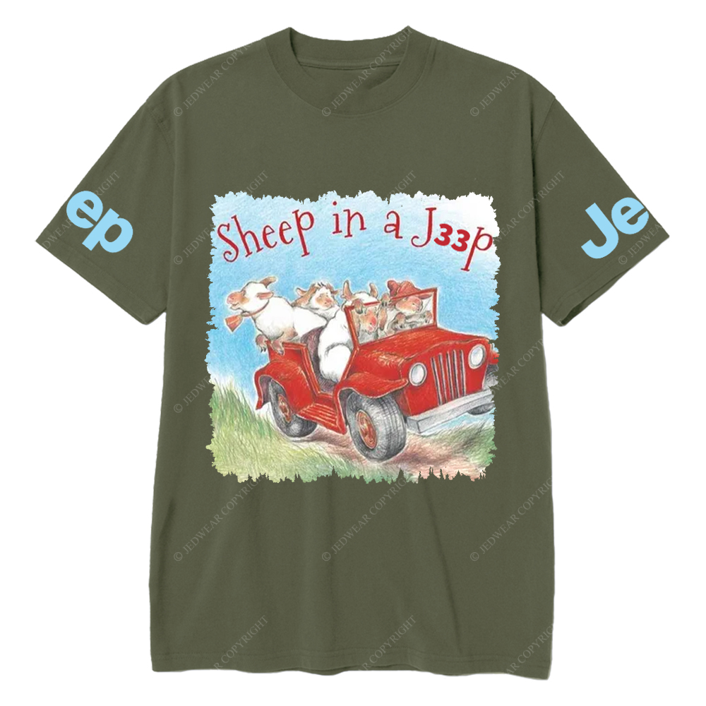 Sheep In A Car Jp T-Shirt