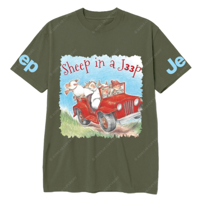 Sheep In A Car Jp T-Shirt