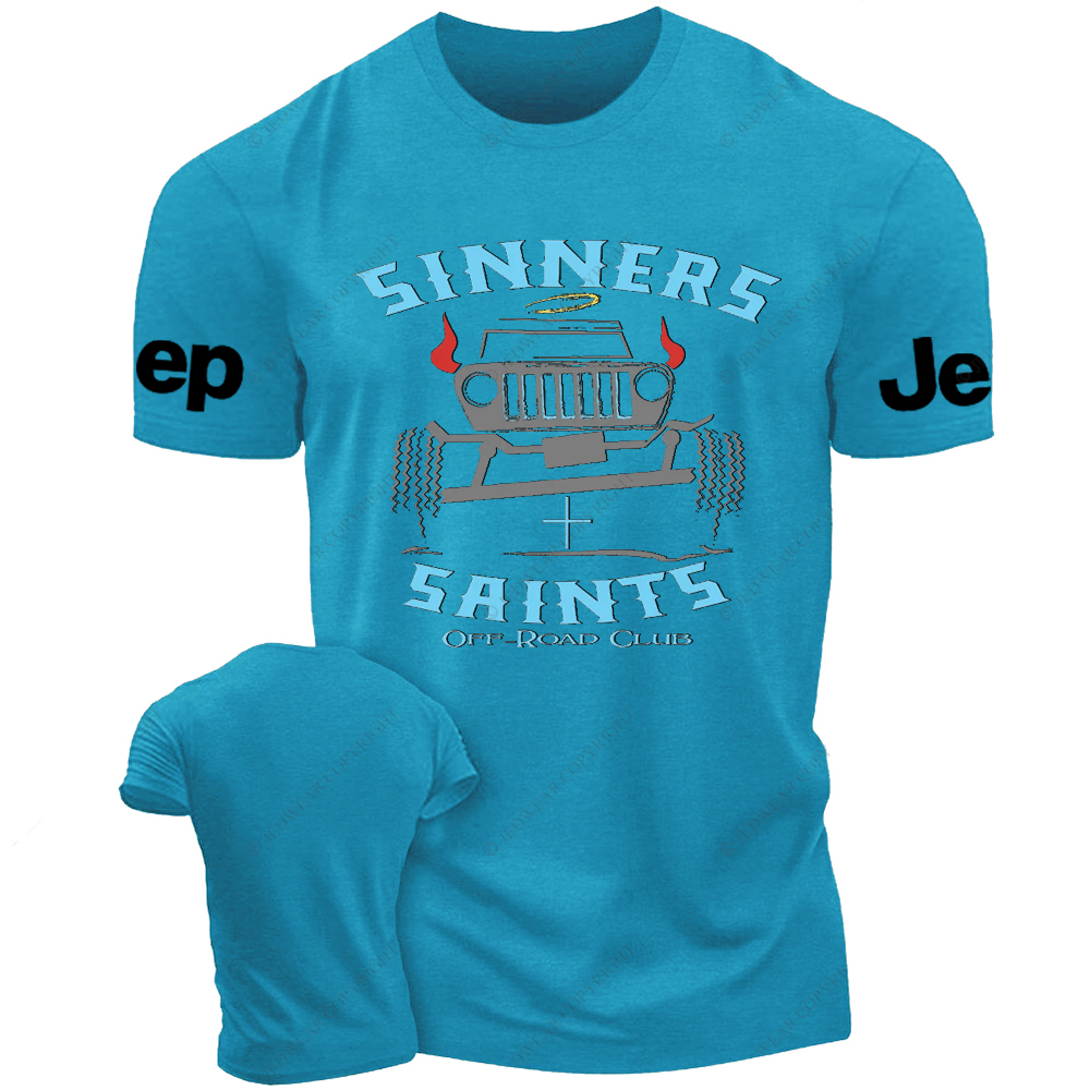 Sinners and Saints District Religion Jesus Jp T-Shirt