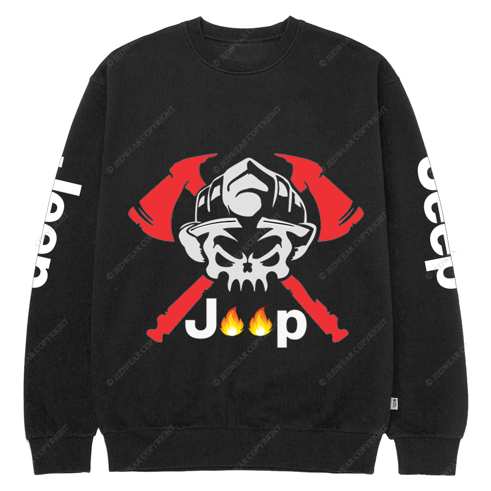 JP Firefighter Fire Extinguishing Tools Jp Crew Neck Sweatshirt
