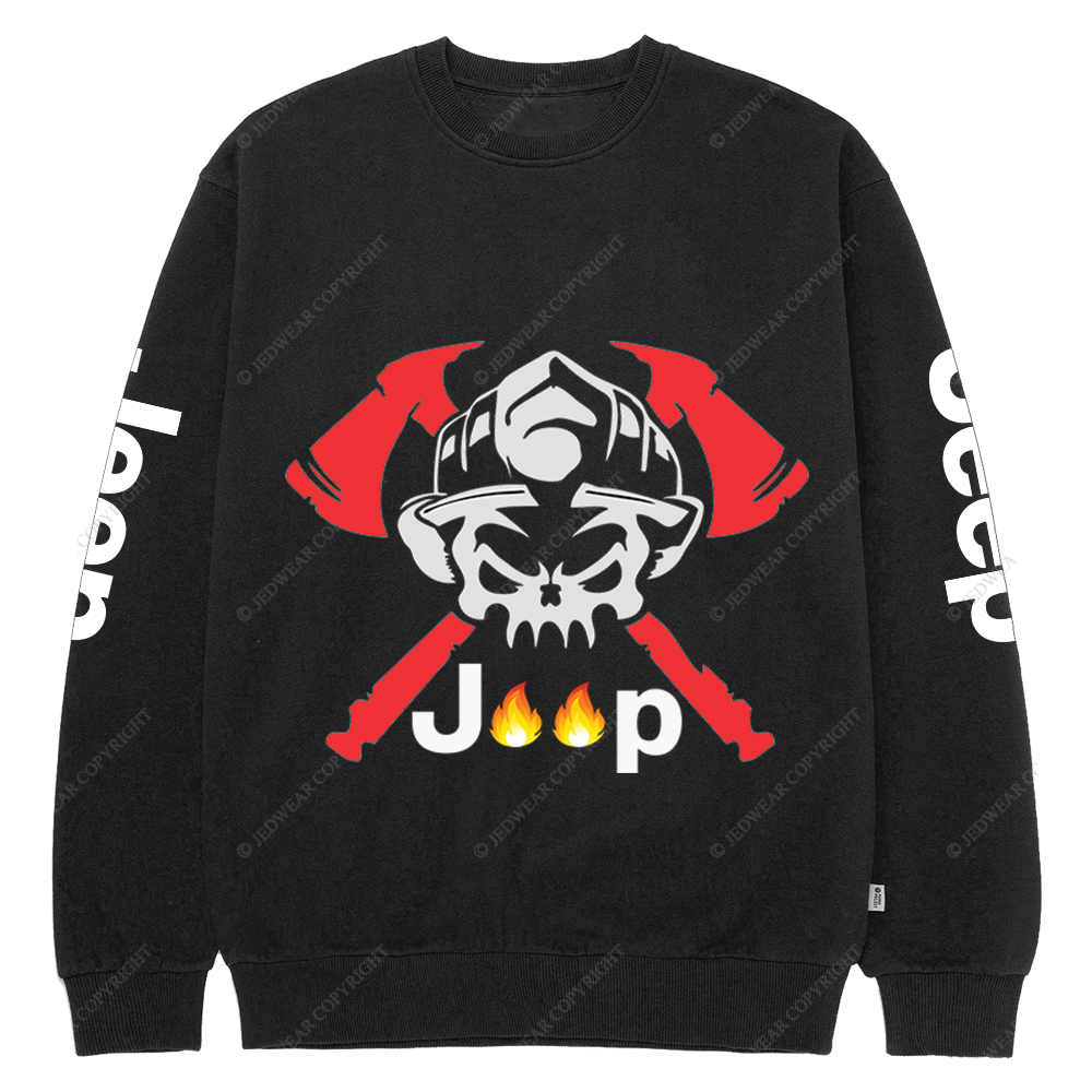 JP Firefighter Fire Extinguishing Tools Jp Crew Neck Sweatshirt