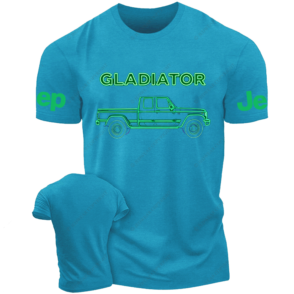 Colorful Neon Lines Gladiator Jp T-Shirt