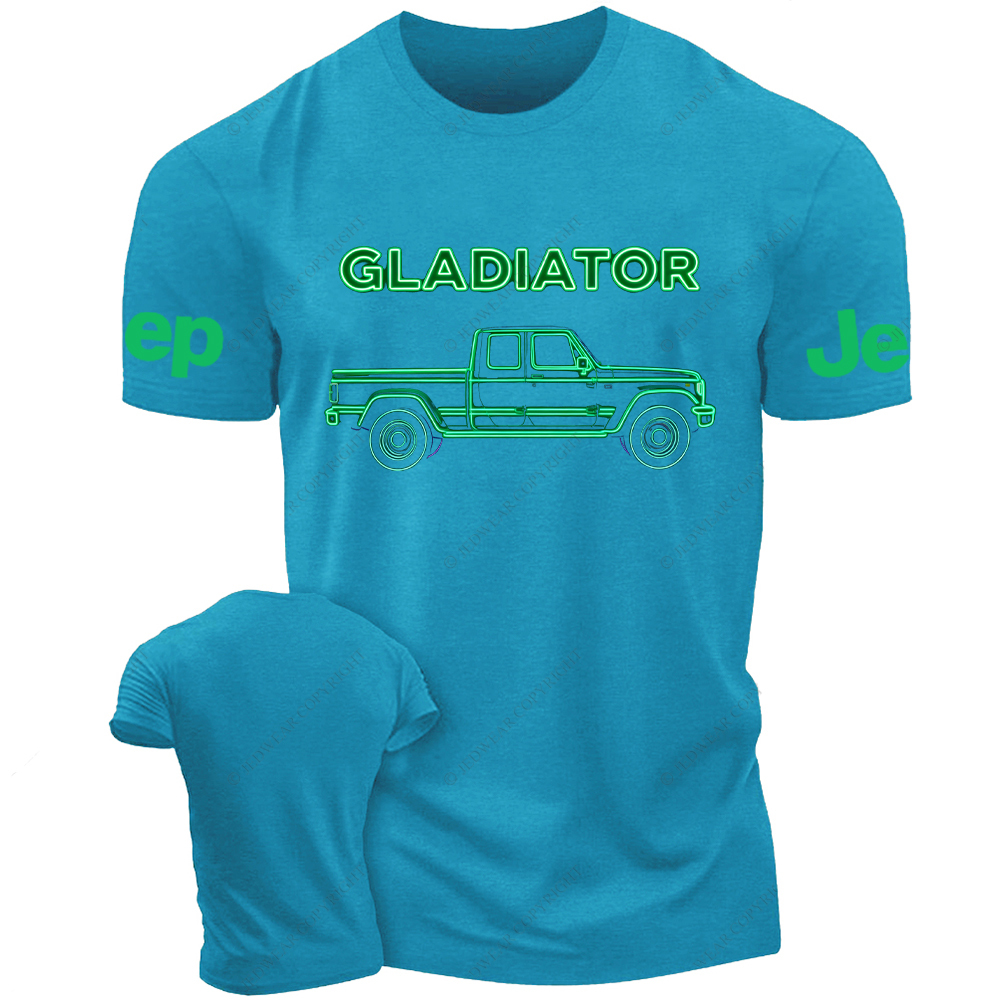 Colorful Neon Lines Gladiator Jp T-Shirt
