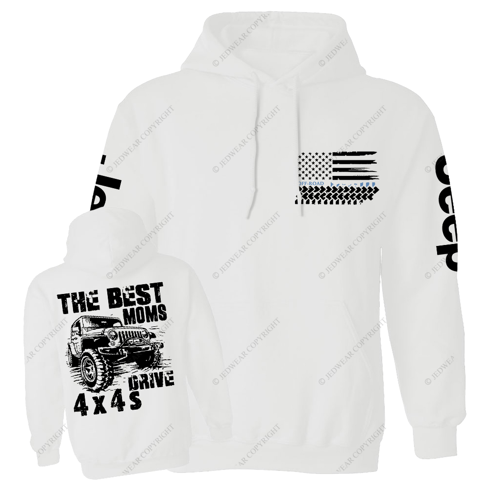 The Best Moms Drive 4x4 Jp Casual Hoodie
