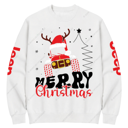 Christmas Offroad Car Jp Crew Neck Sweatshirt