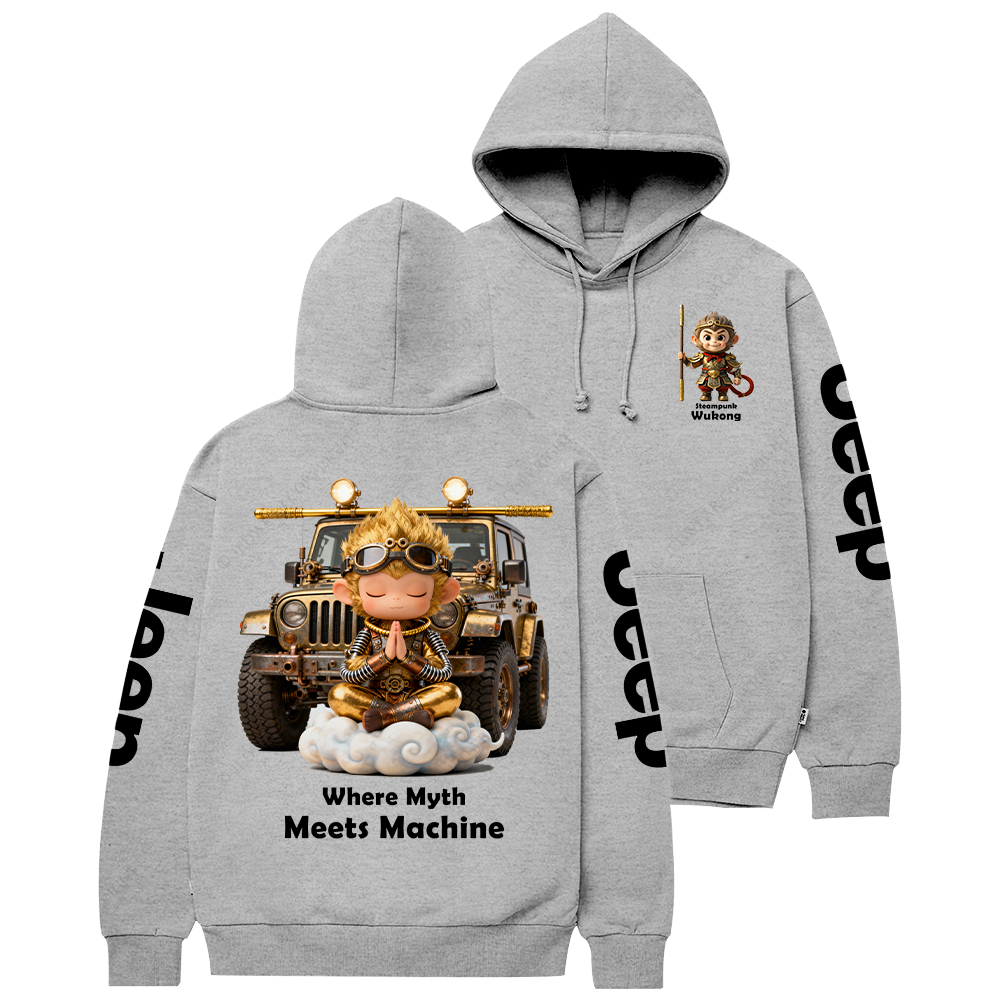 Steampunk Wukong Where Myth Meets Machine Jp Casual Hoodie