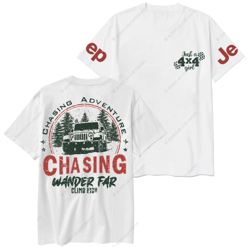 Chasing Adventure Climb High Wander Far Jp T-Shirt