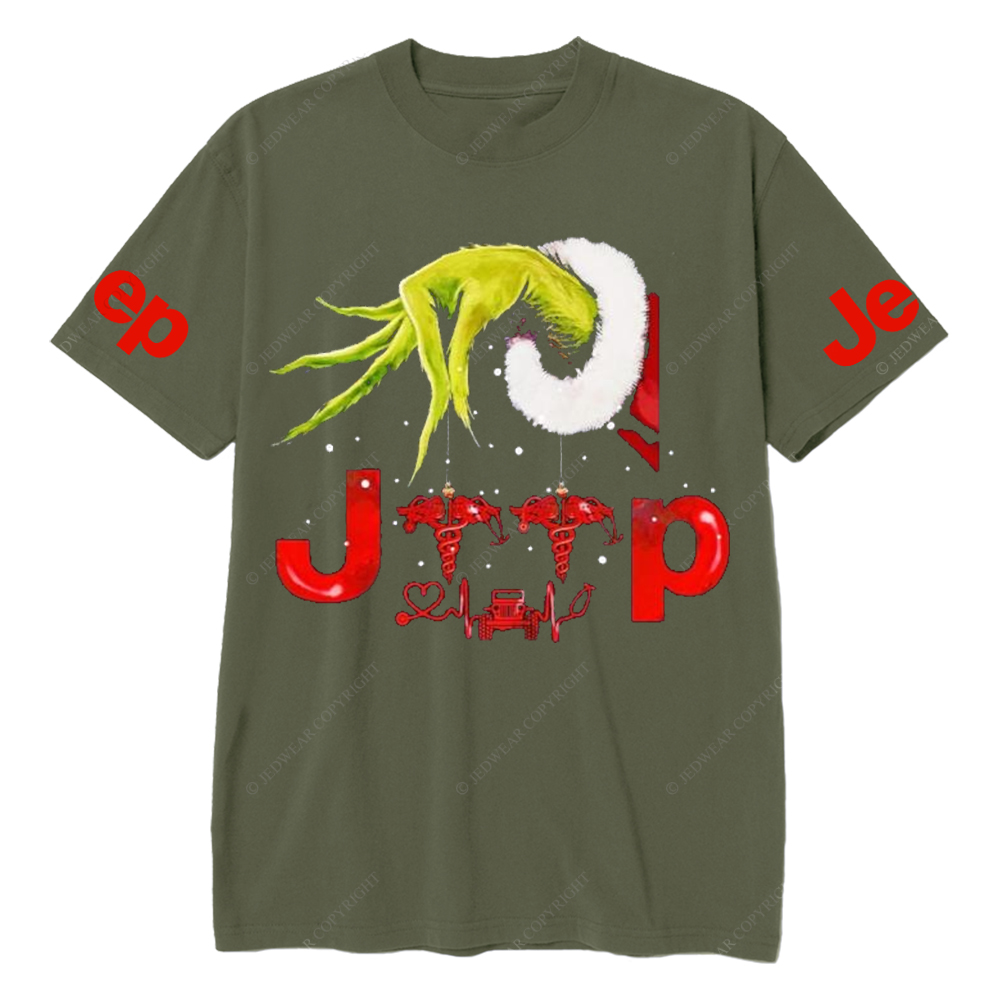 Santa Hug Nurse Merry Christmas  Jp T-Shirt