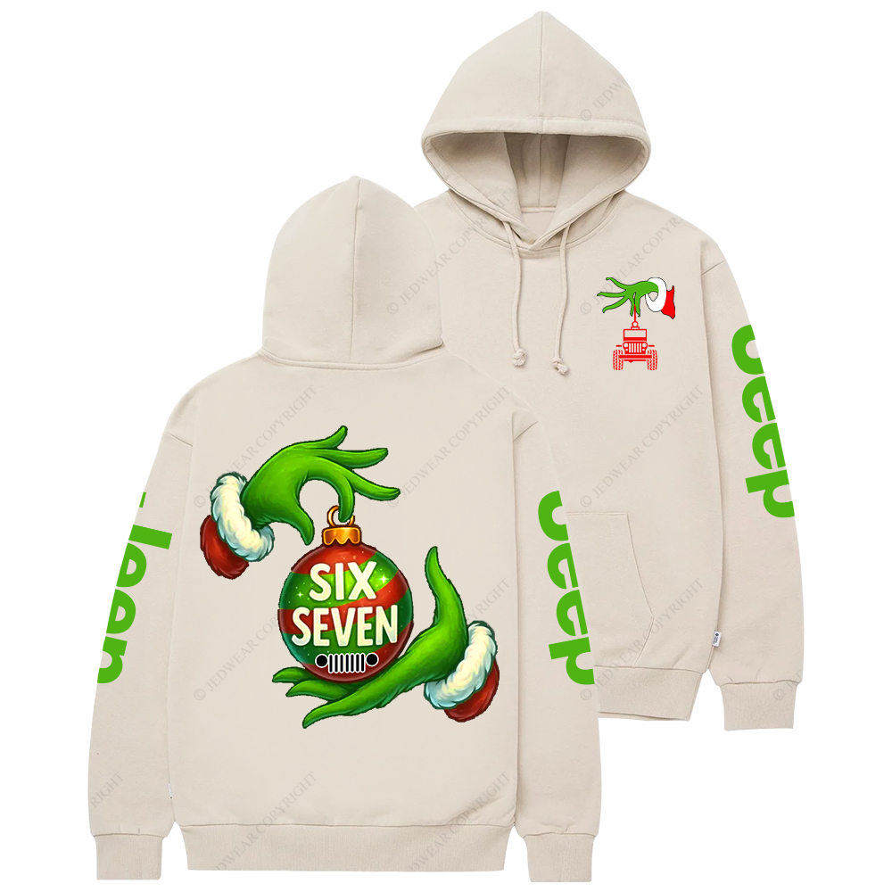Six Seven Christmas Slang Xmas Meme Funny Number Jp Casual Hoodie