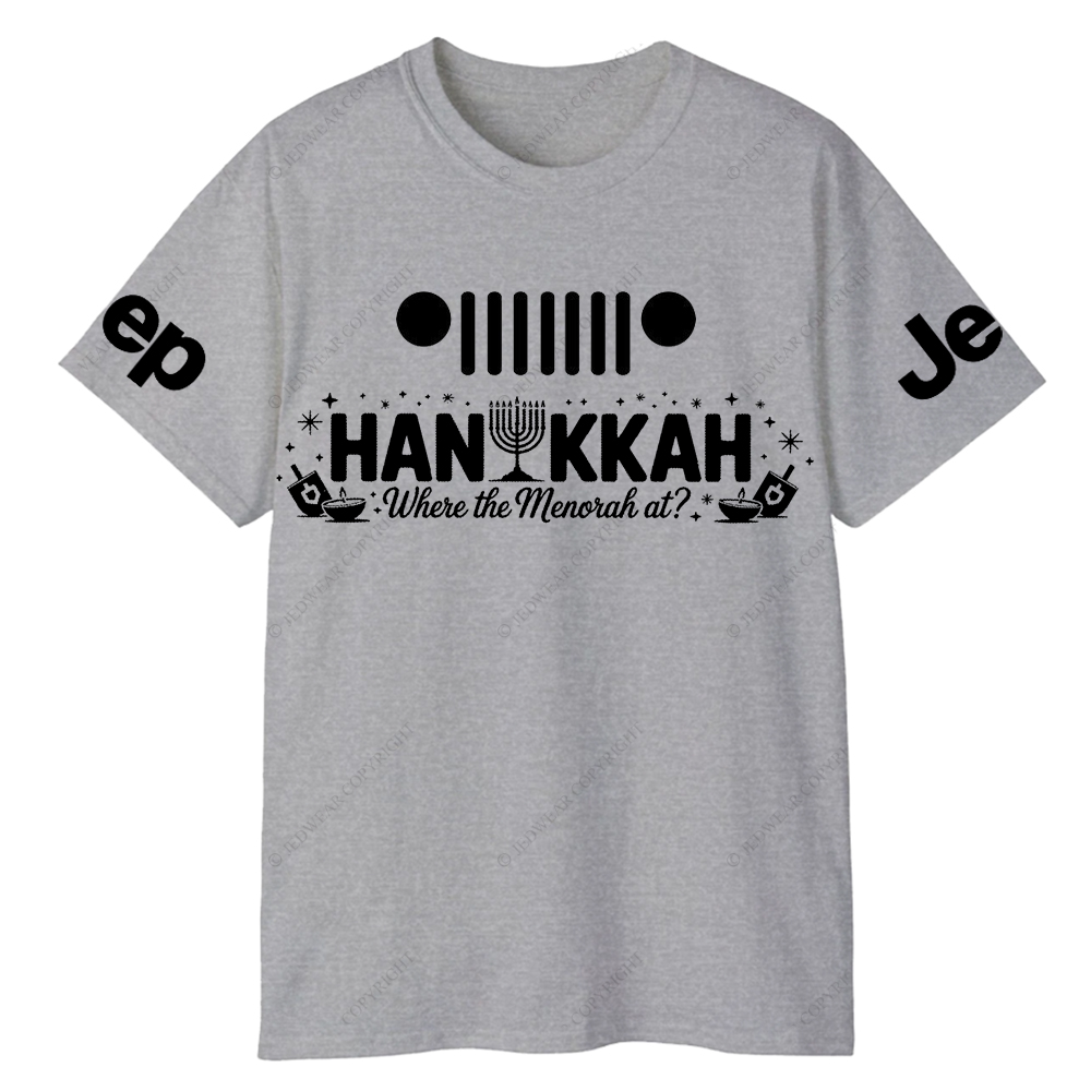 Funny Hanukkah Jewish Holiday Dreidel Menorah Joke Judaism Jp T-Shirt