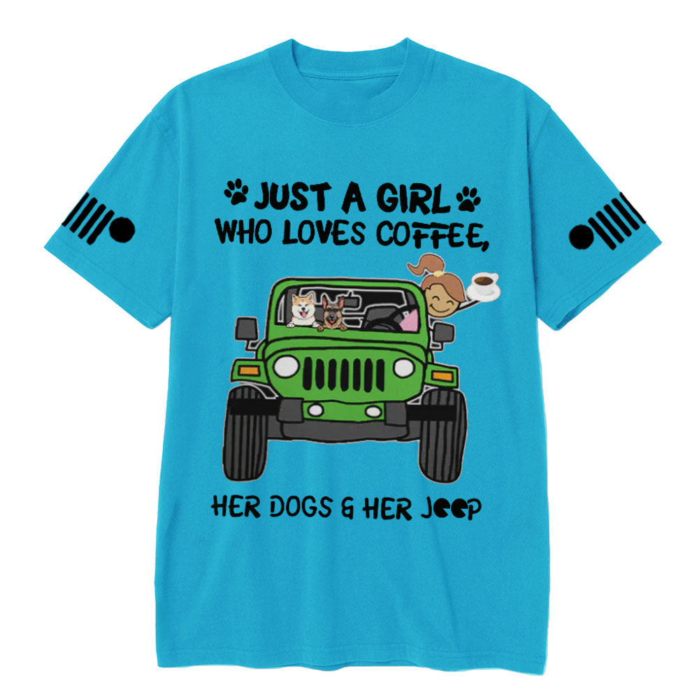Just A Girl Who Love Coffee Jp Car T-Shirt