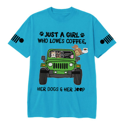 Just A Girl Who Love Coffee Jp Car T-Shirt