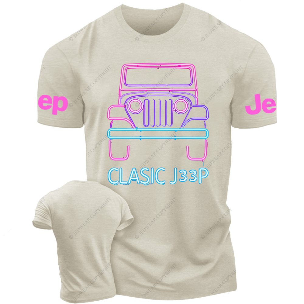 Colorful Neon Lines Off-Road Clasic Jp T-Shirt
