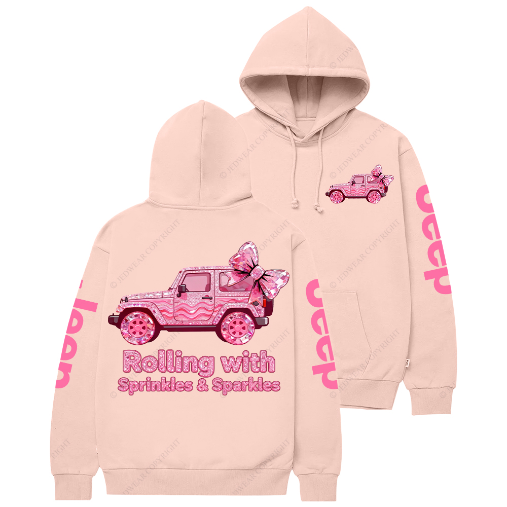 Rolling With Sprinkles Sparkles Candy Style Jp Casual Hoodie