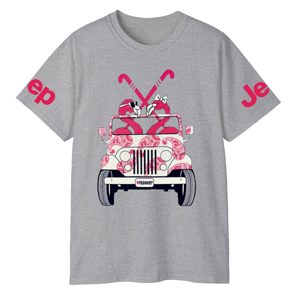 Lacrosse Car Flamingo Jp T-Shirt