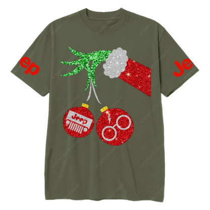 Hand Holding And Bling Merry Christmas Jp T-Shirt