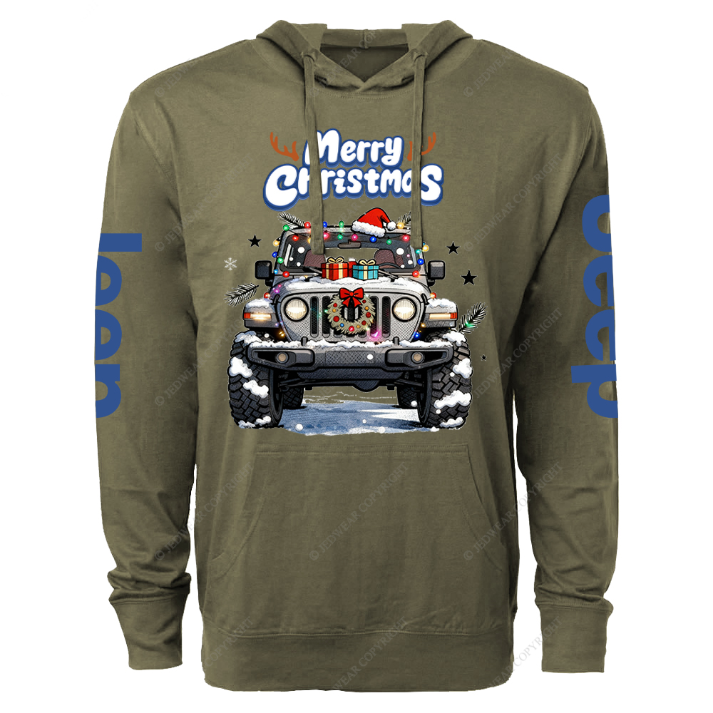 Merry Christmas Jp Oversized Lightweight Hoodie   