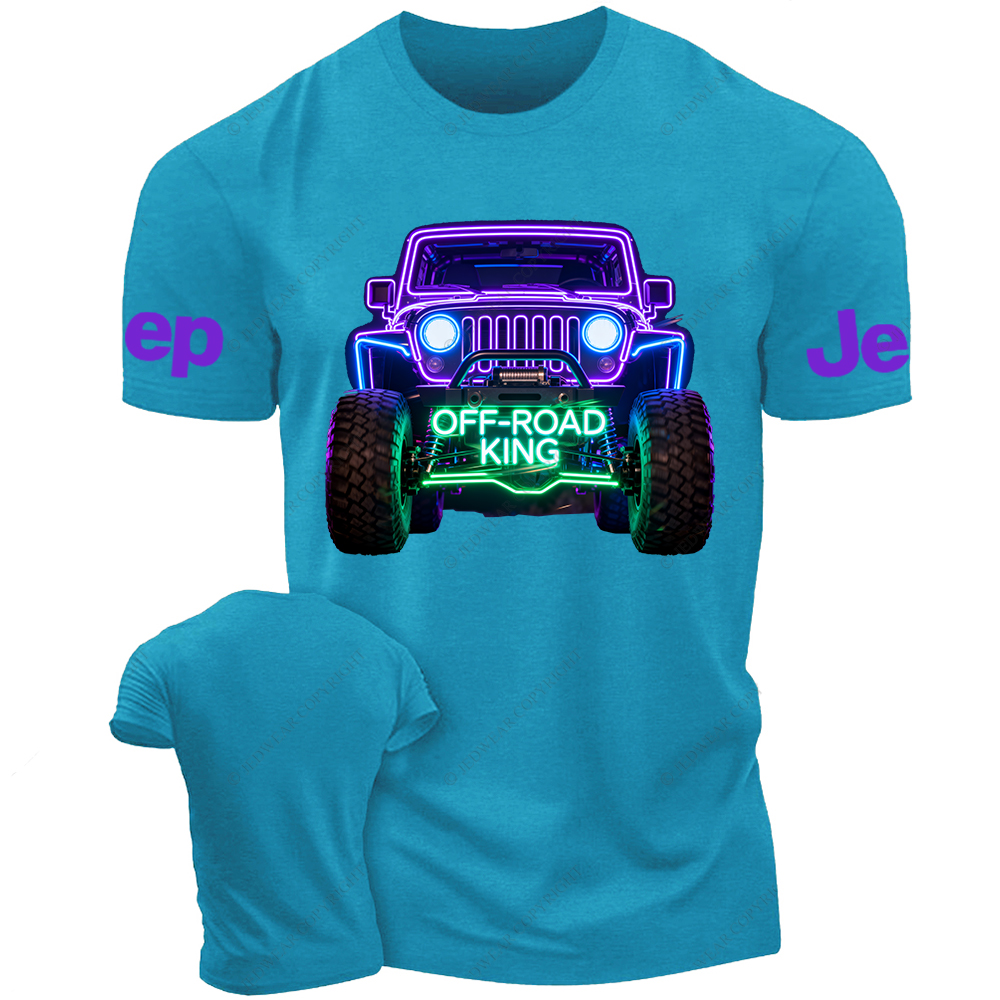 Colorful Neon Lines Off-Road King Jp T-Shirt