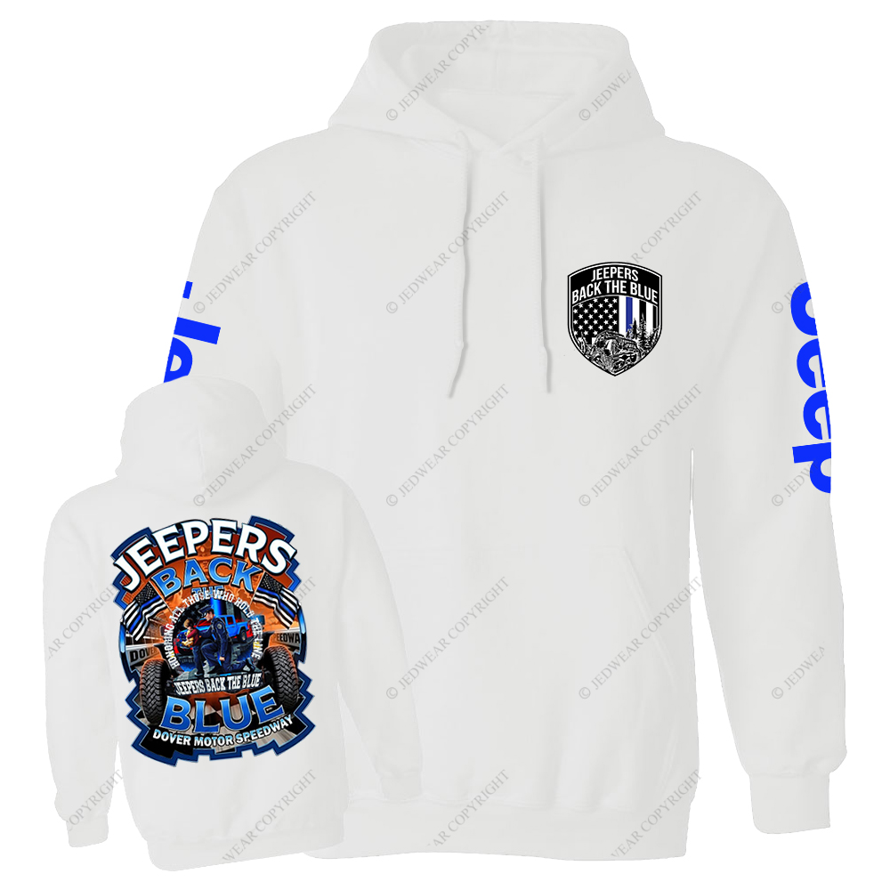 Police Jeepers Back The Blue Dover Motor Speedway Jp Casual Hoodie