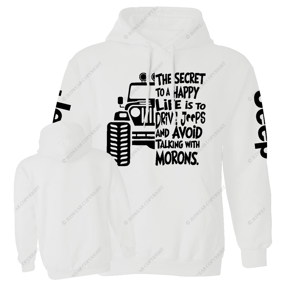 The Secret To A Happy Life Is To Drive Jp Casual Hoodie