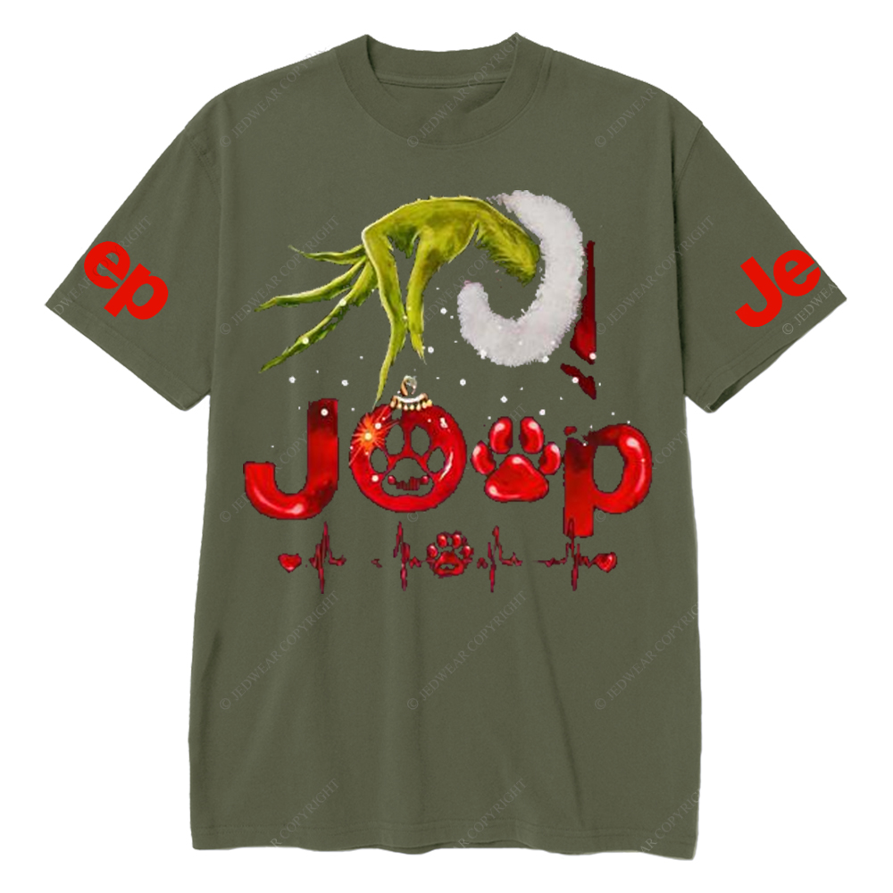 Hand Holding And Dogs Merry Christmas Jp T-Shirt