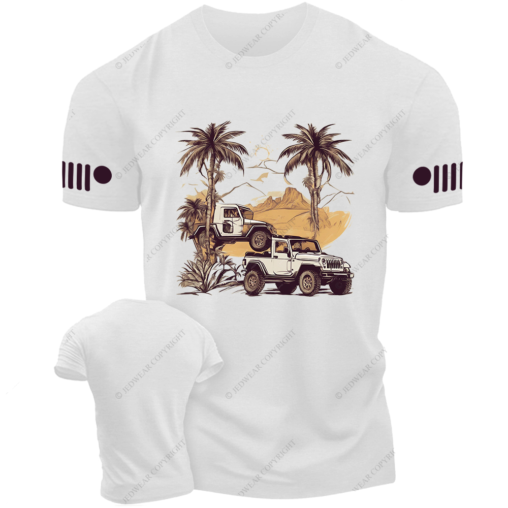 4x4 Off-Road Classic PalmTrees Jp T-Shirt