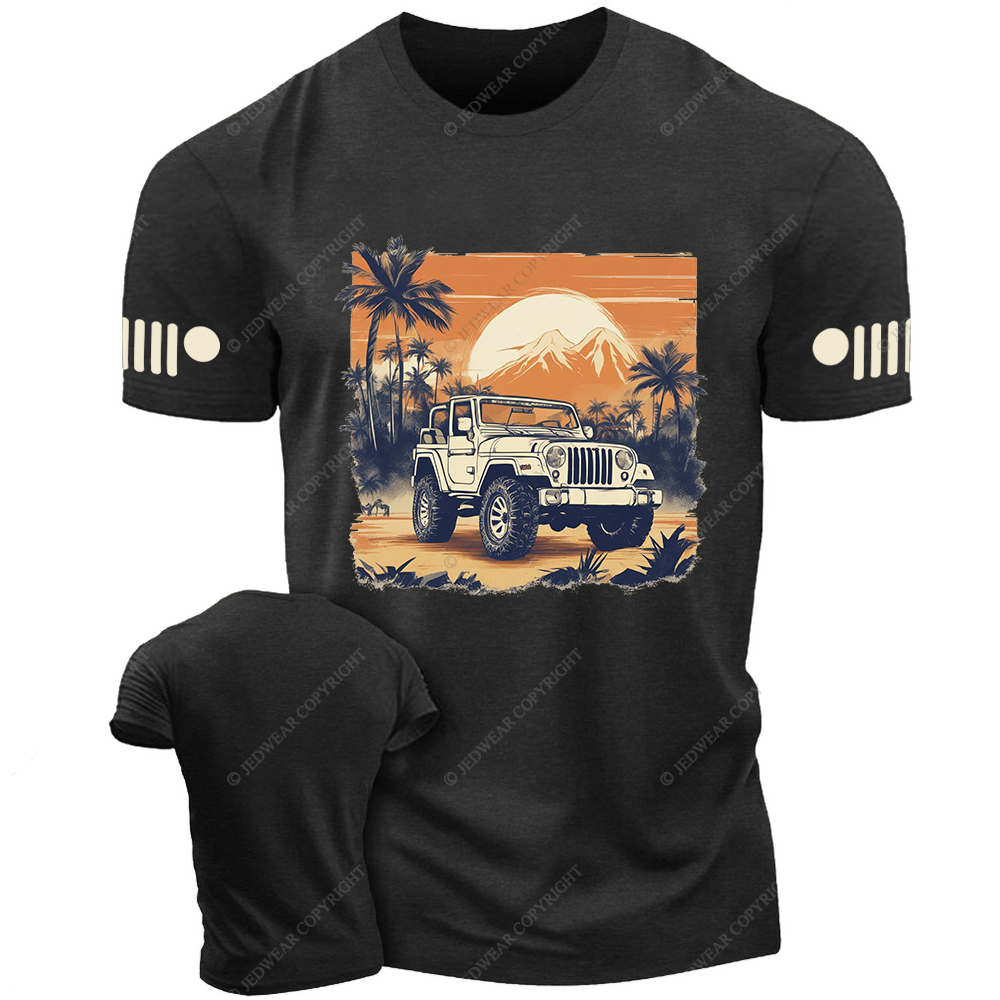 Wrangler 4x4 Off-Road Classic Palm Trees Jp T-Shirt