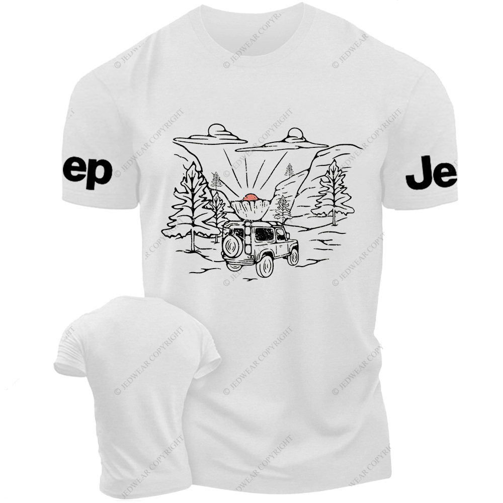 Outdoor Trip Stick Figure Line ArtJp T-Shirt