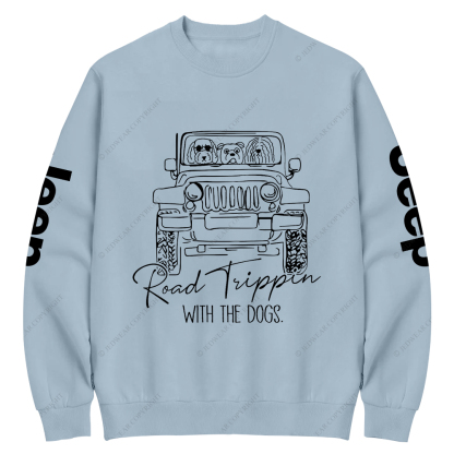 Road Tippin With The Dogs Jp Crew Neck Sweatshirt