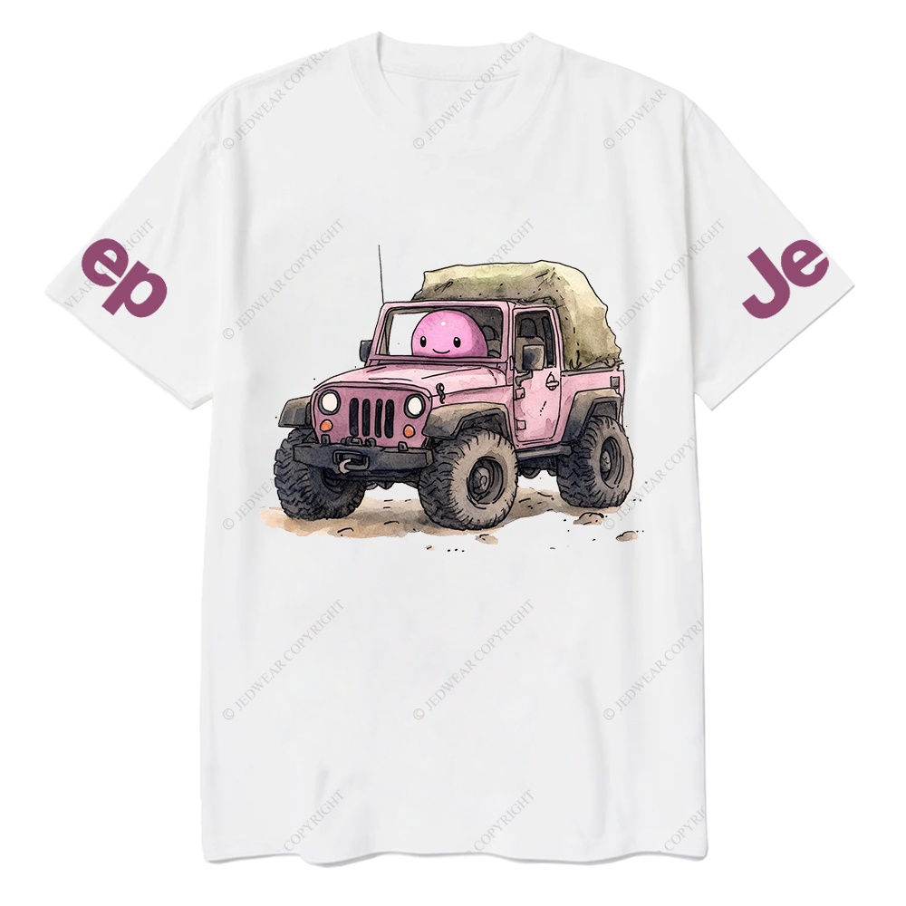 Cartoon Image Of A Pink With A Pink Piggy Bank Jp T-Shirt