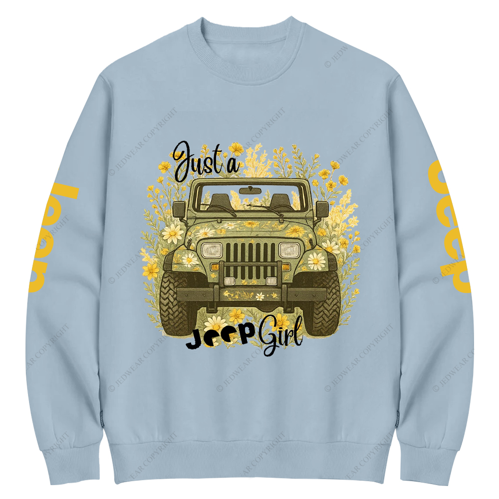 Wrangler YJ Just A Girl Jp Crew Neck Sweatshirt