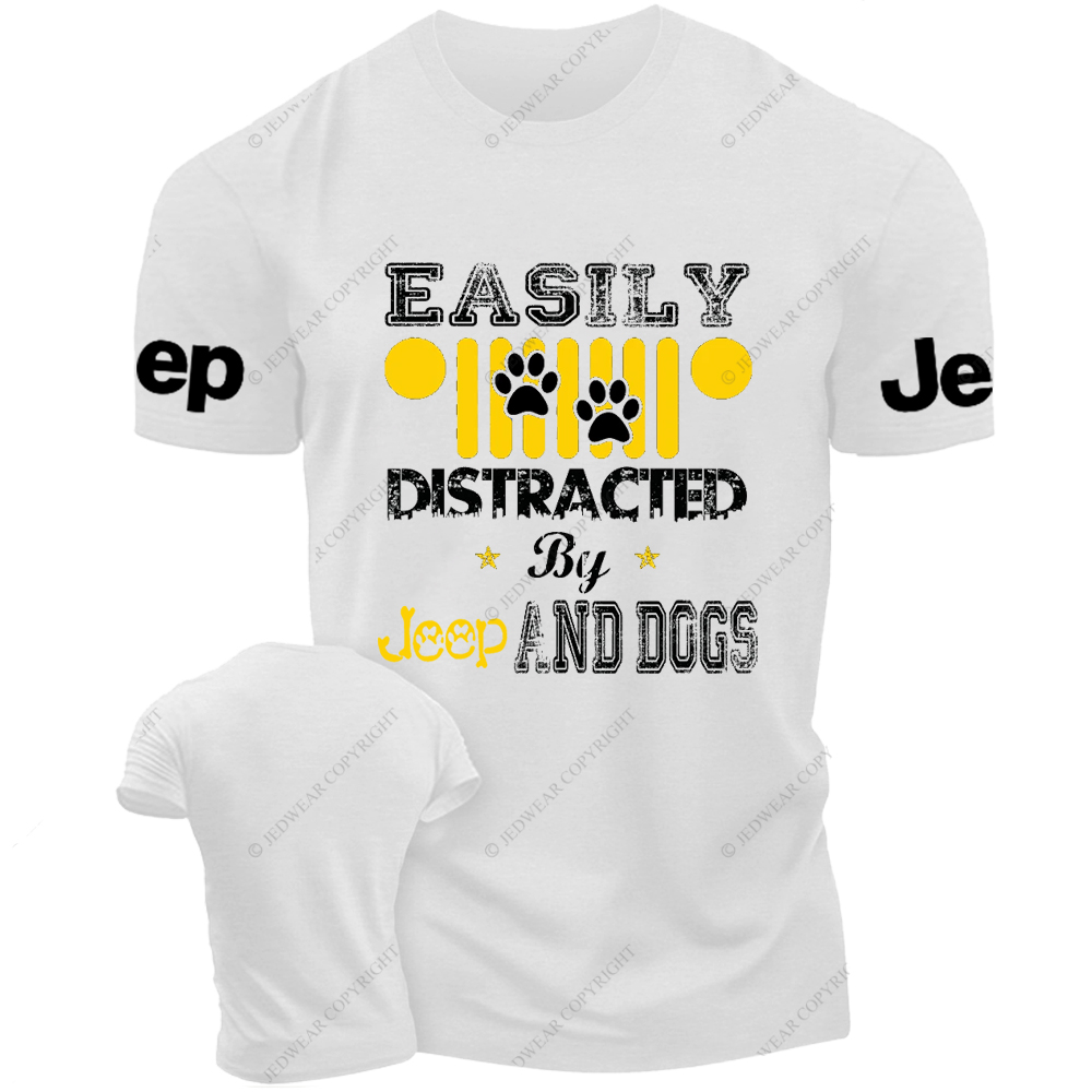 Easily Distracted By Car And Dogs Jp T-Shirt