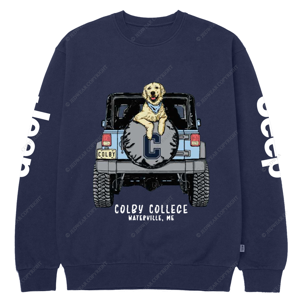 Colby College Waterville Me Jp Crew Neck Sweatshirt
