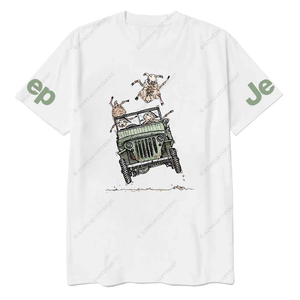 Green CJ With Sheep Jp T-Shirt