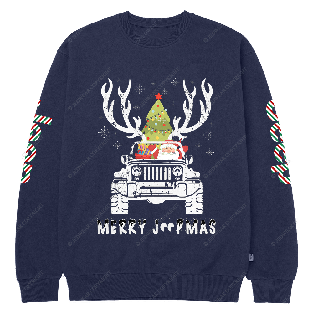 Merry Christmas Santa Claus Jp Crew Neck Sweatshirt