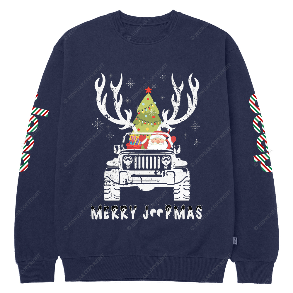 Merry Christmas Santa Claus Jp Crew Neck Sweatshirt