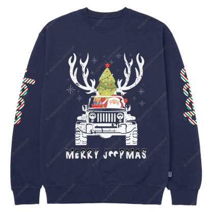 Merry Christmas Santa Claus Jp Crew Neck Sweatshirt