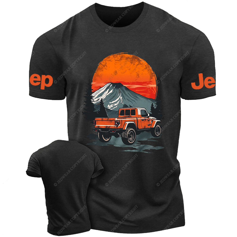 Gladiator Sunset Mountain Silhouette Jp T-Shirt