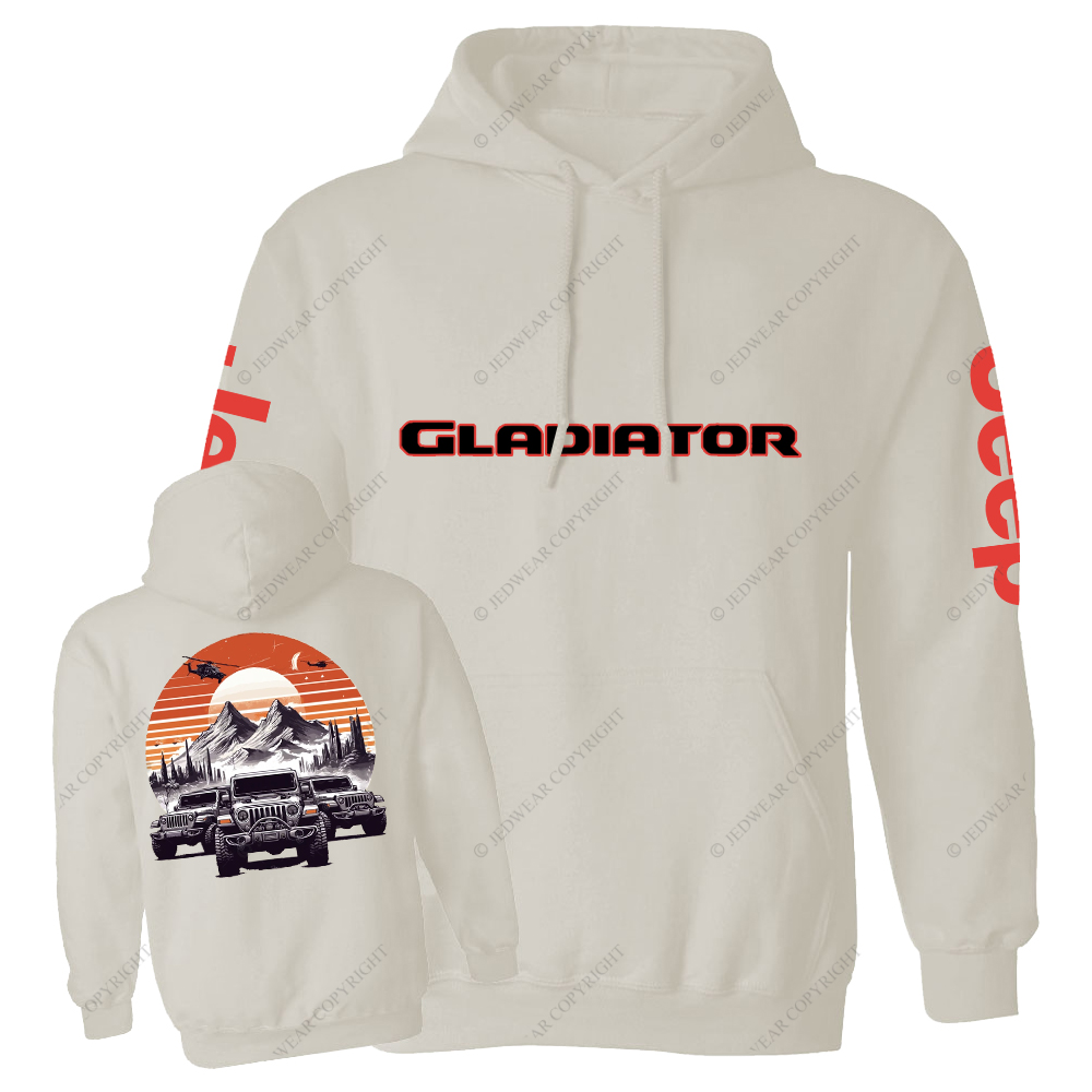 Gladiator Sunset Mountain Silhouette Jp Casual Hoodie