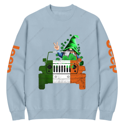 Four-Leaf Clover Plant Jp Crew Neck Sweatshirt